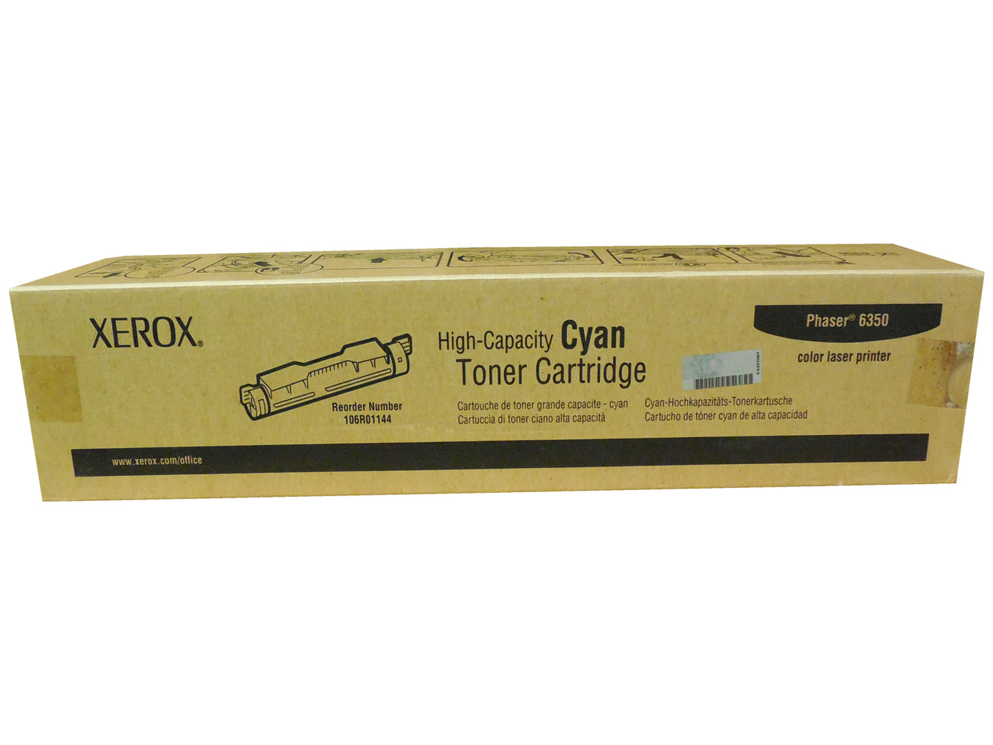 XEROX 106R01144 (106R1144) Cyan High Yield Toner 10k