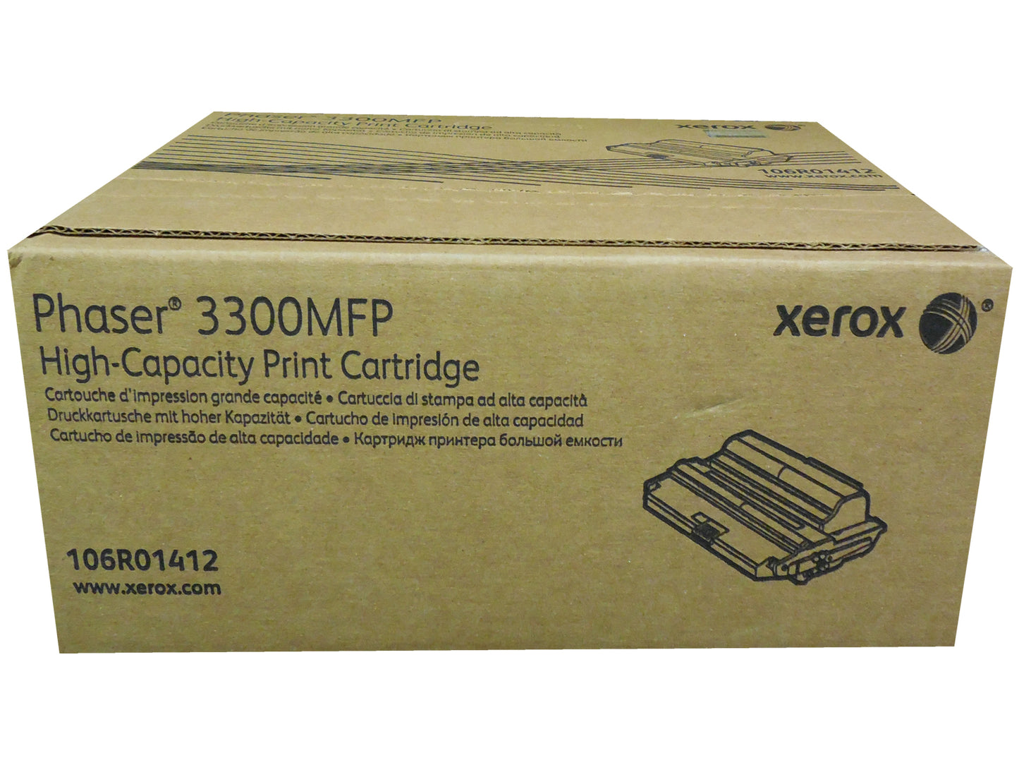 XEROX 106R01412 (106R1412) Black High Yield Toner 8k