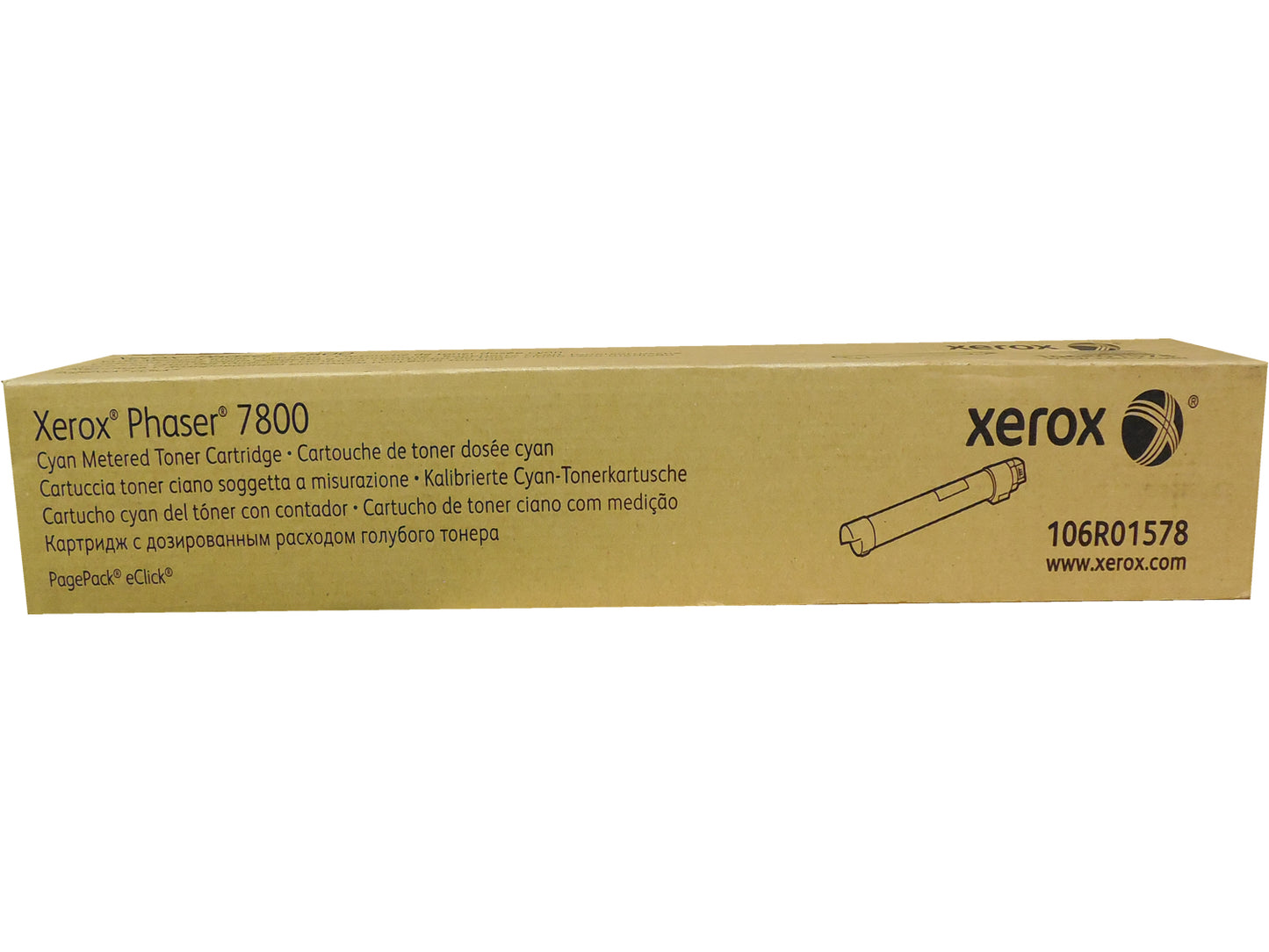XEROX 106R01578 (106R1578) Metered Cyan High Yield Toner 18k