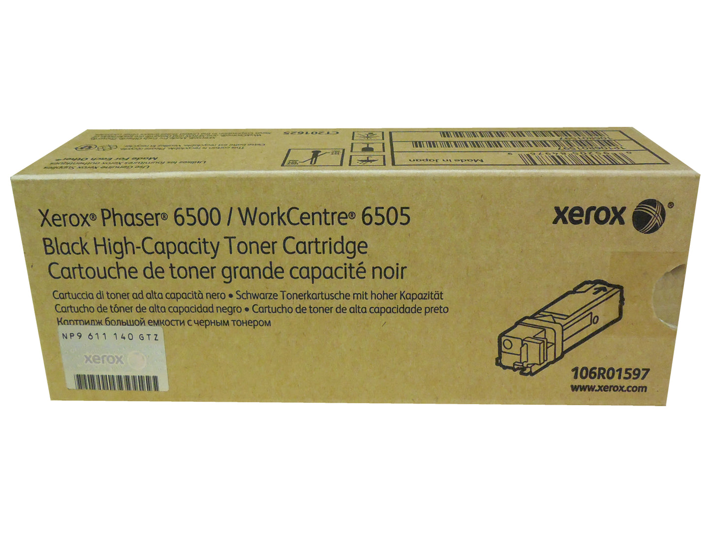 XEROX 106R01597 (106R1597) Black High Yield Toner 3k