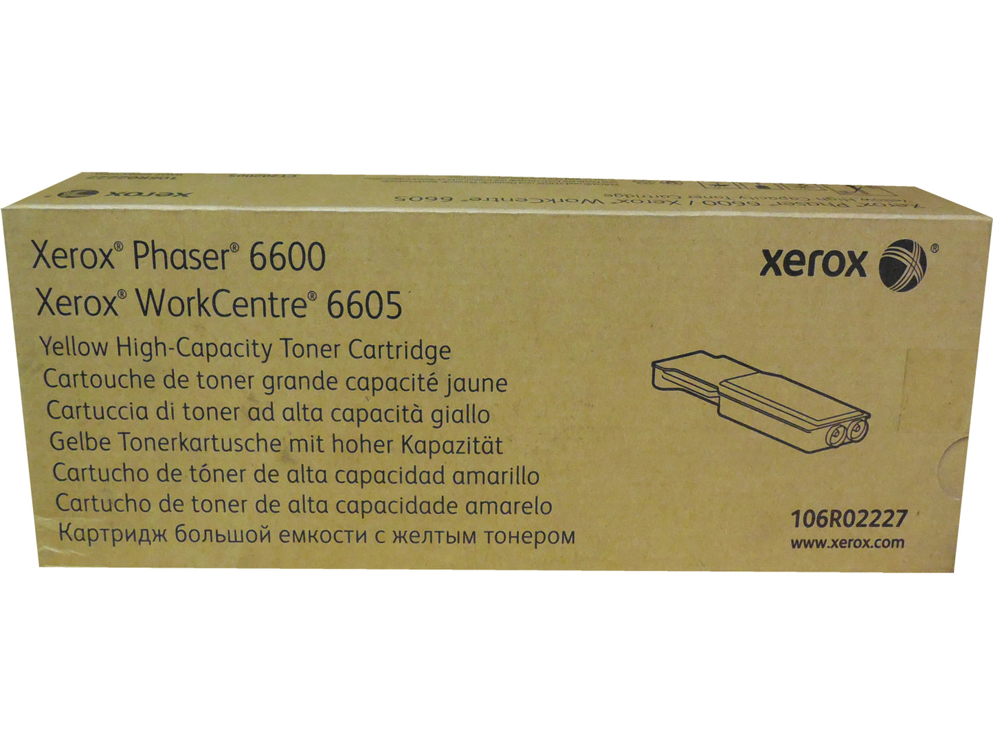 XEROX 106R02227 (106R2227) Yellow High Capacity Toner Cartridge