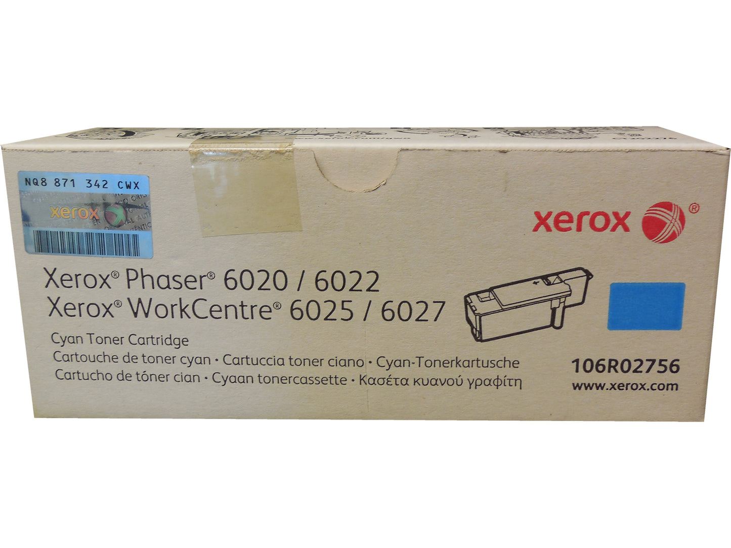 XEROX 106R02756 (106R2756) Cyan Toner Cartridge