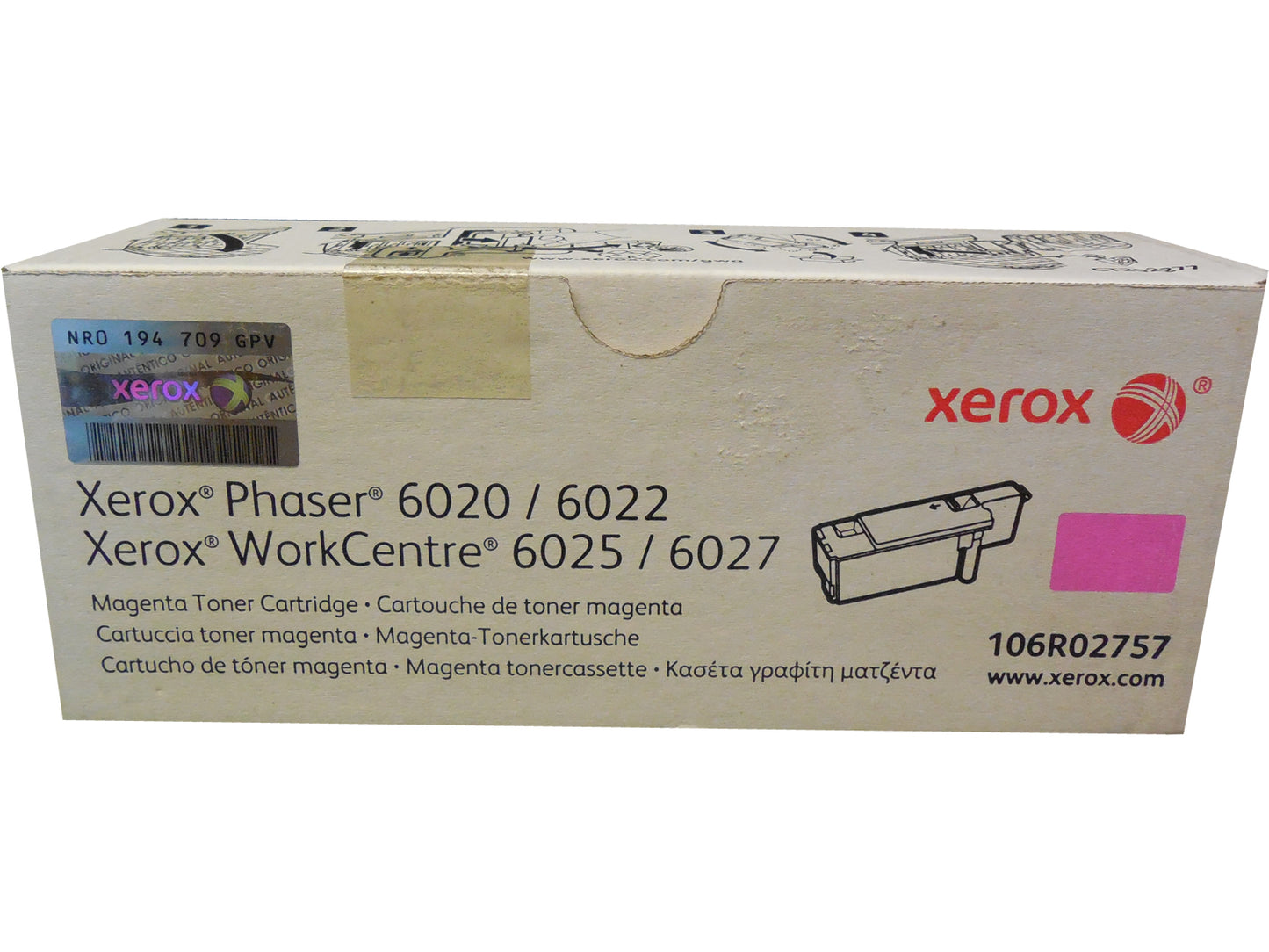 XEROX 106R02757 (106R2757) Magenta Toner Cartridge