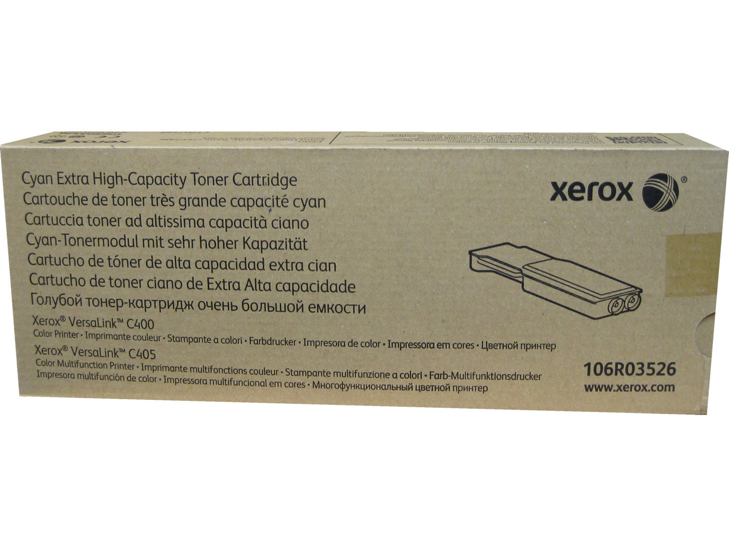 XEROX 106R03526 (106R3526) Cyan Extra High Capacity Toner Cartridge