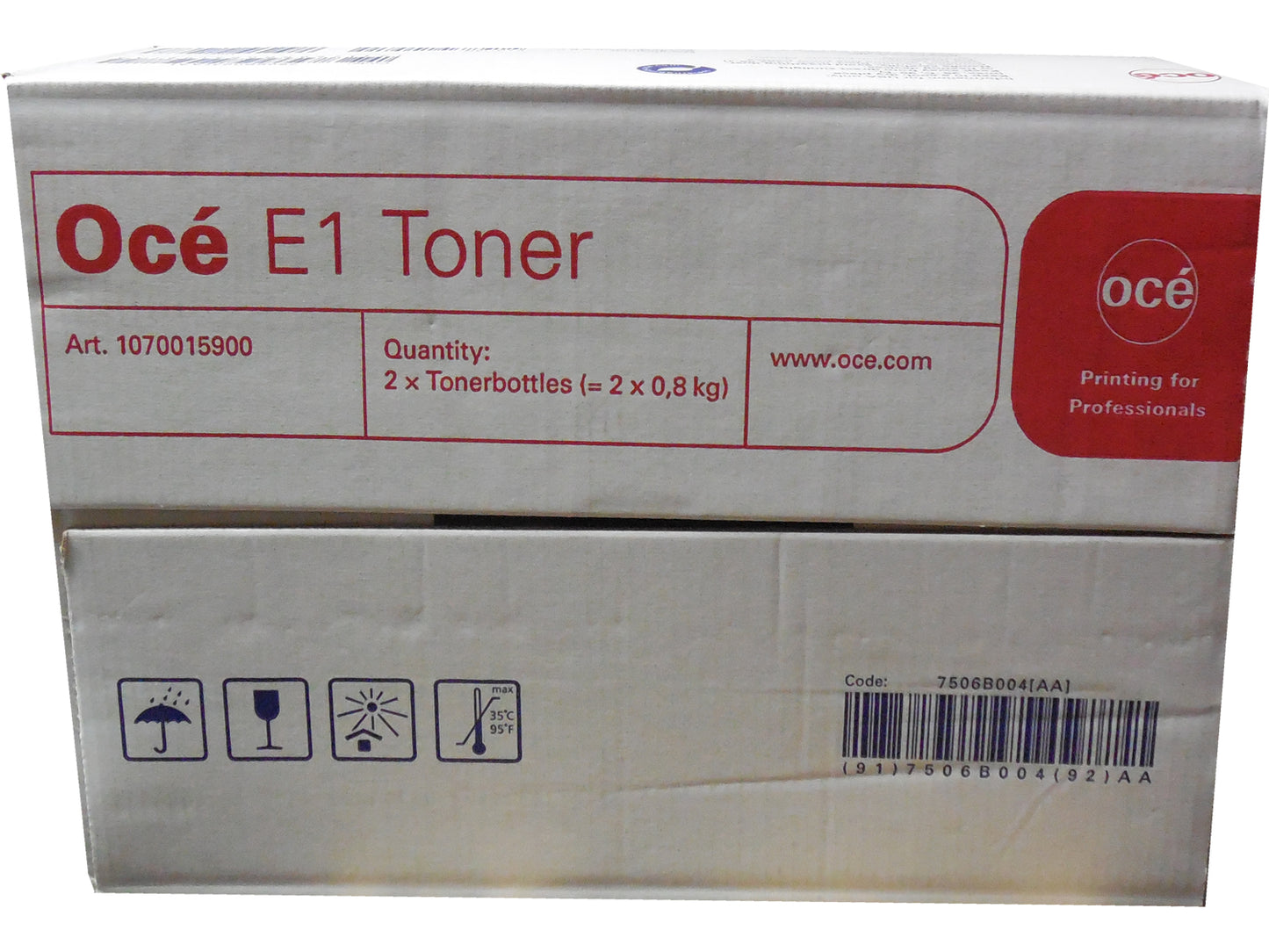 OCE 1070015900 E1 Toner Bottle 2-pack