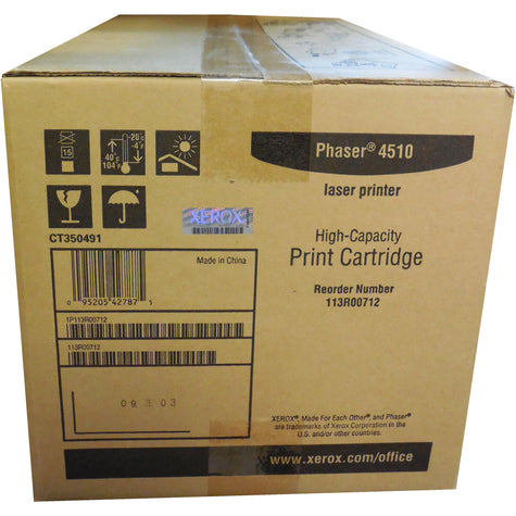 XEROX 113R00712 (113R712) Black High Yield Toner 19k