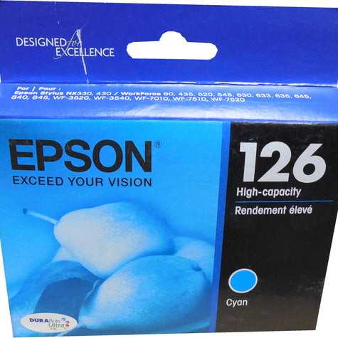 EPSON T126220 (126) Cyan High Yield Ink