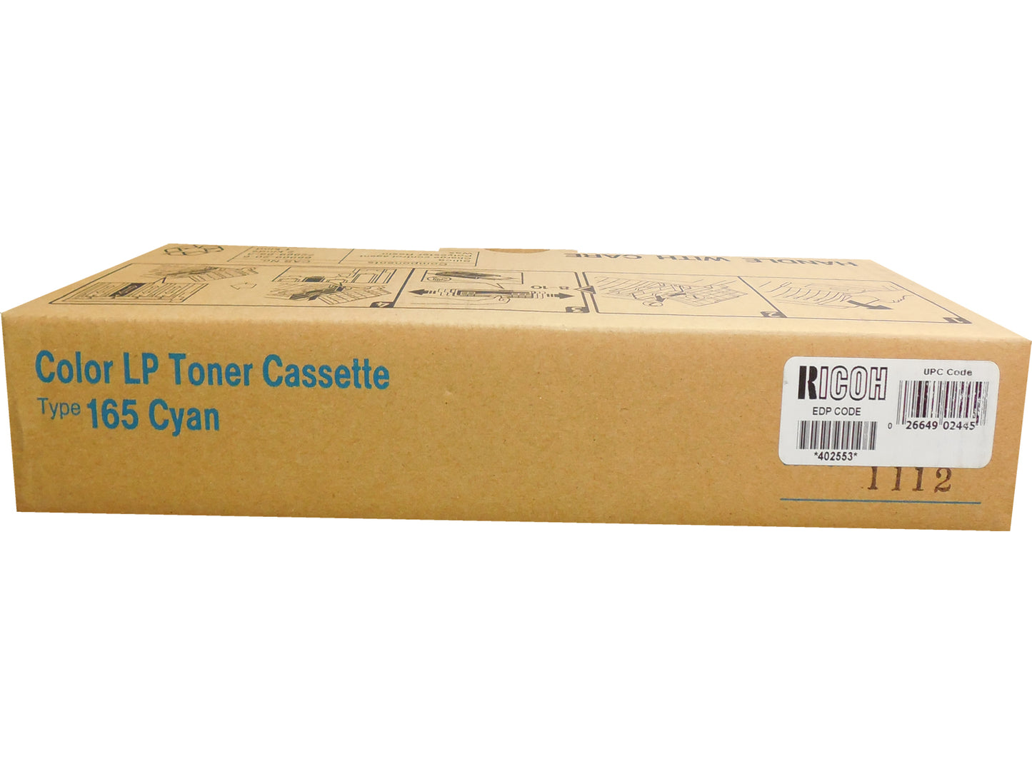 RICOH 402553 Cyan High Yield Toner Type 165 6k