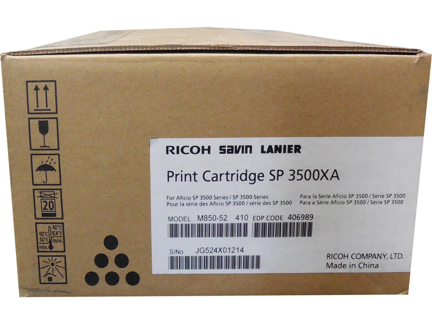 RICOH 406989 Black High Yield Toner 6.4k