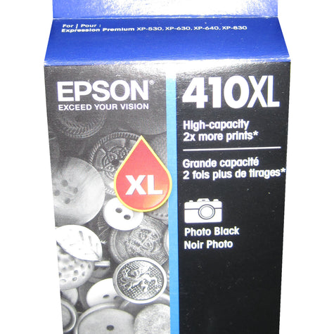 EPSON T410XL120 (410XL) Photo Black Ink Cartridge