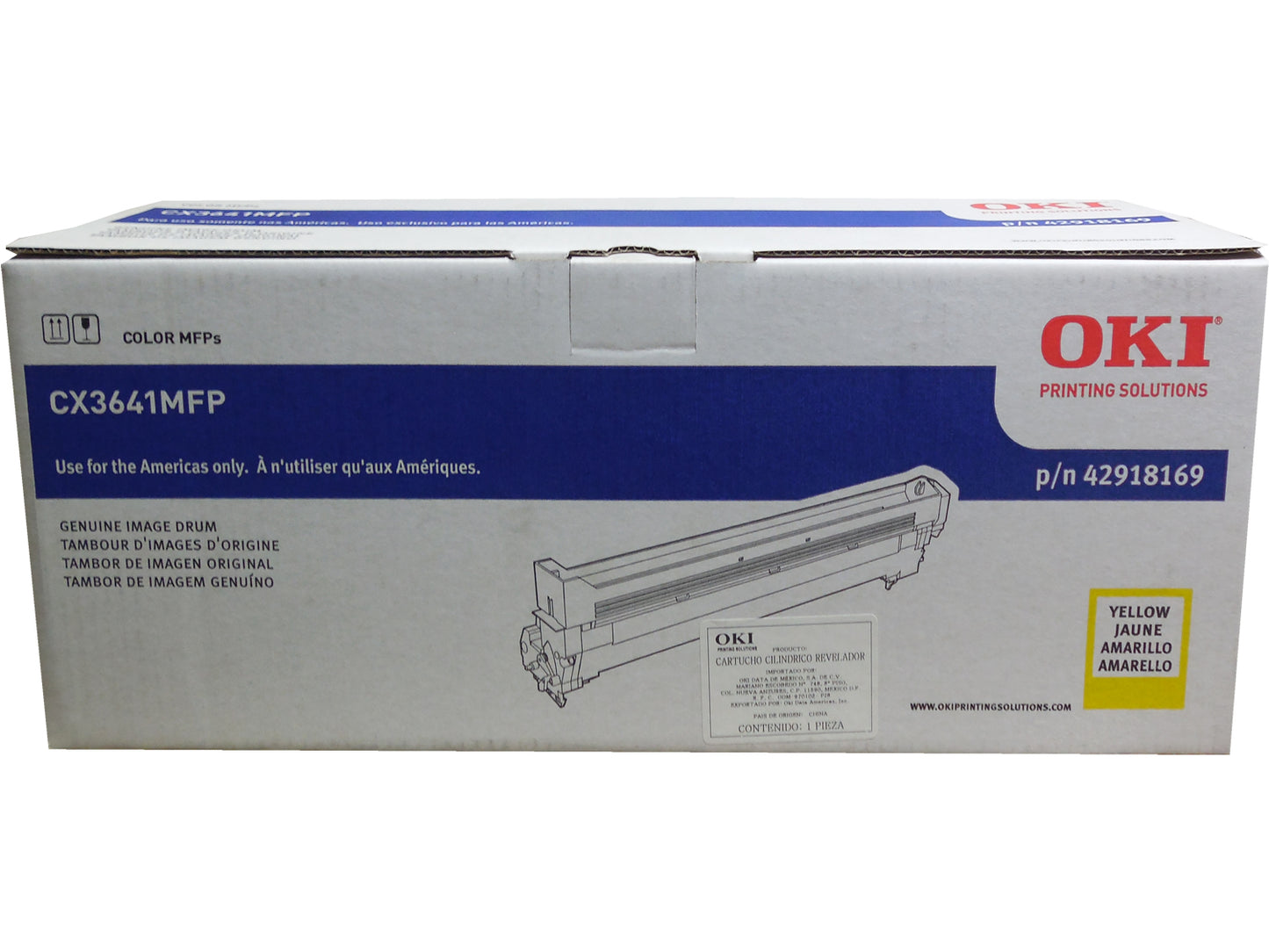 OKIDATA 42918169 Yellow Imaging Drum 30k
