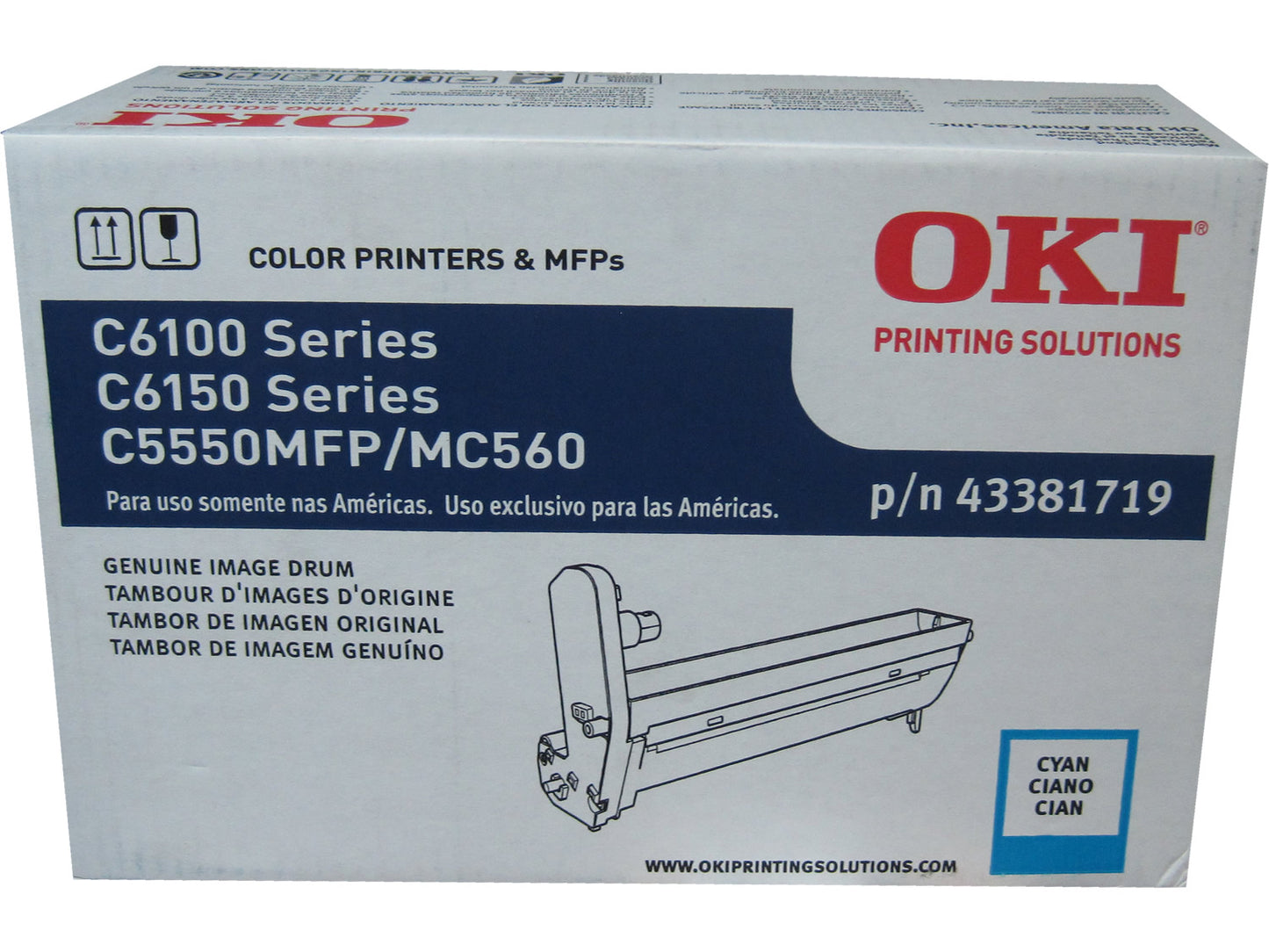 OKIDATA 43381719 Cyan Image Drum Type C8 20k