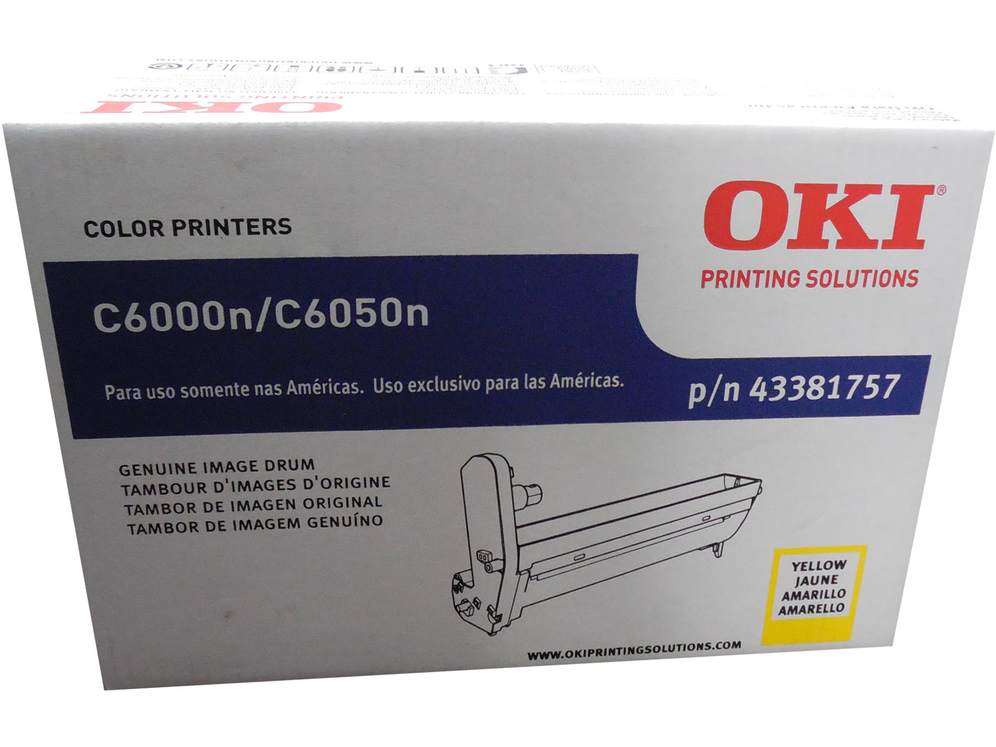 OKIDATA 43381757 Yellow Image Drum 20k