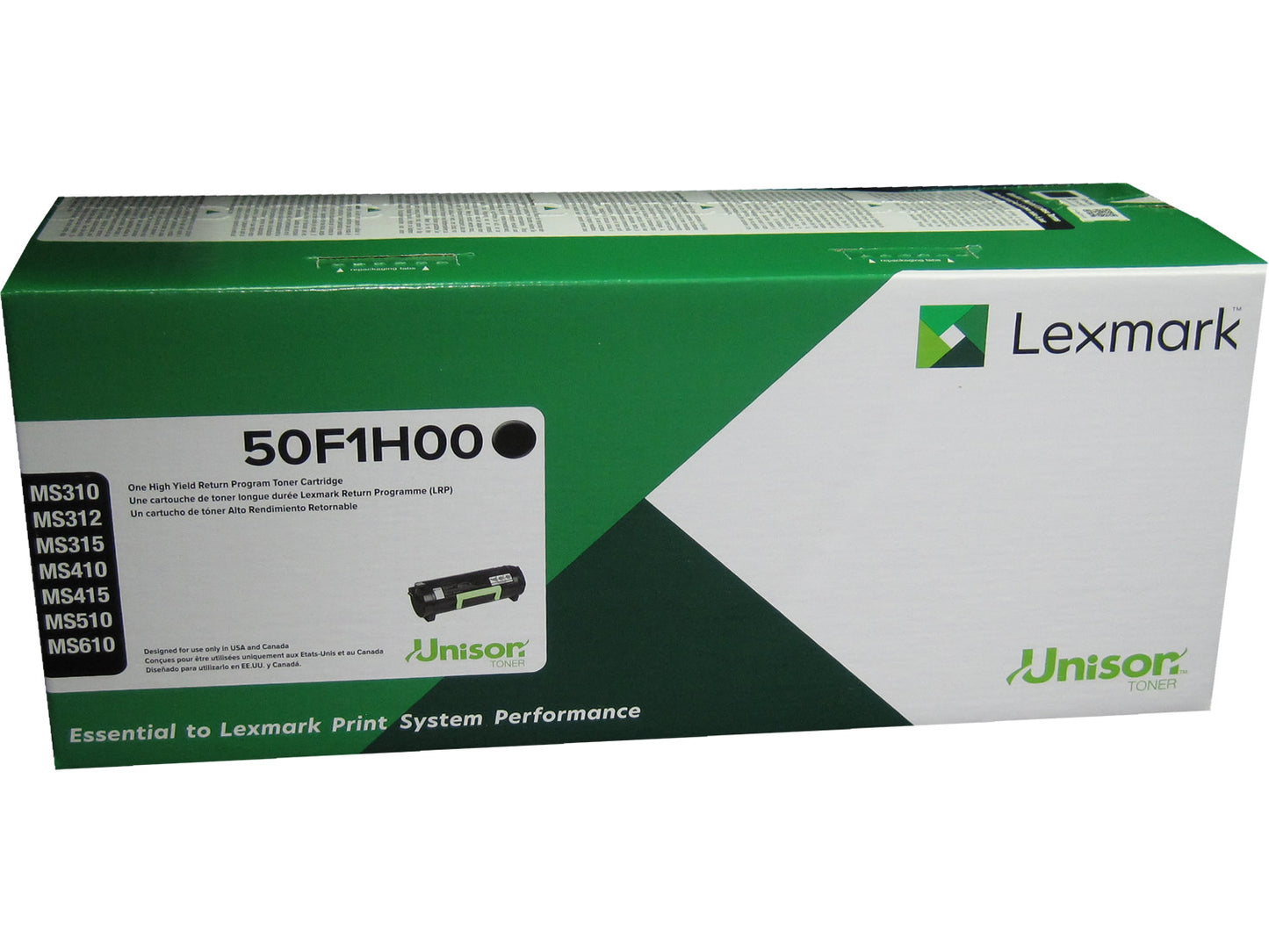 LEXMARK 50F1H00 Black High Yield Return Program Toner 5k