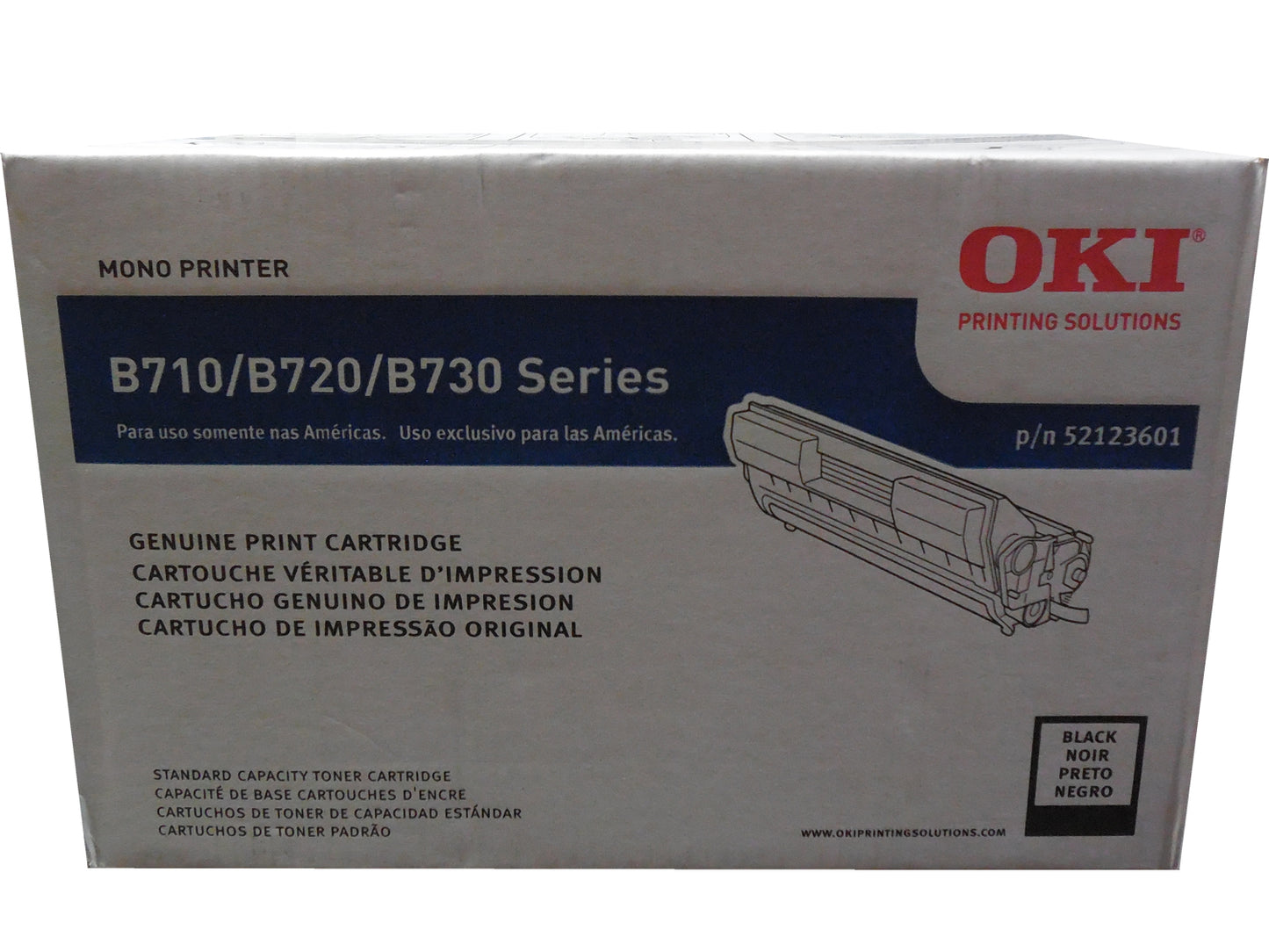 OKIDATA 52123601 Black Toner 15k