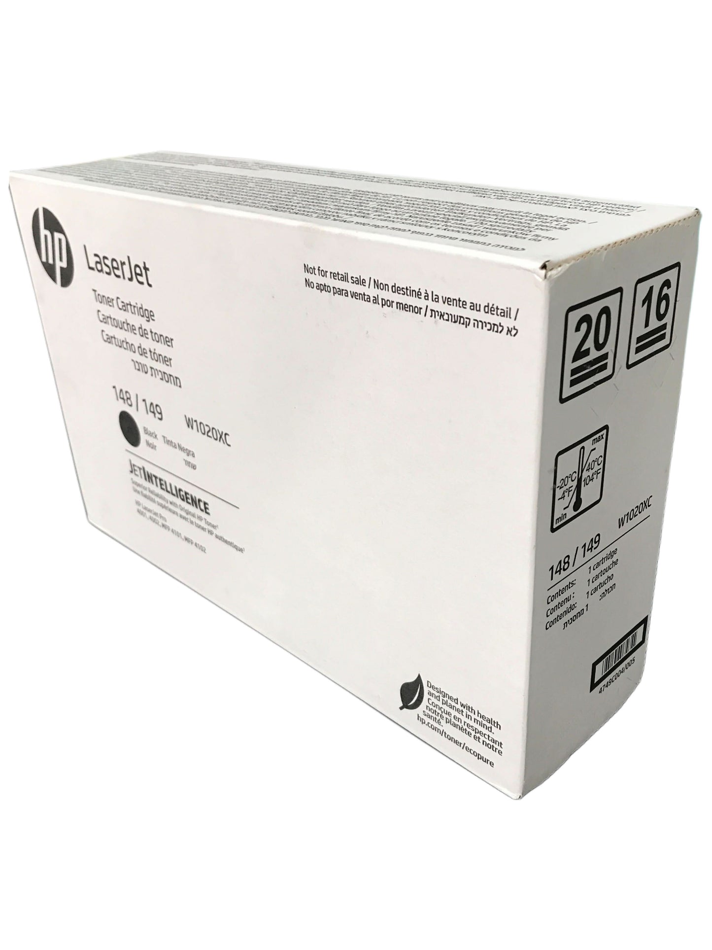 HP W1020XC (148X/149X) High Yield Black Contract Toner