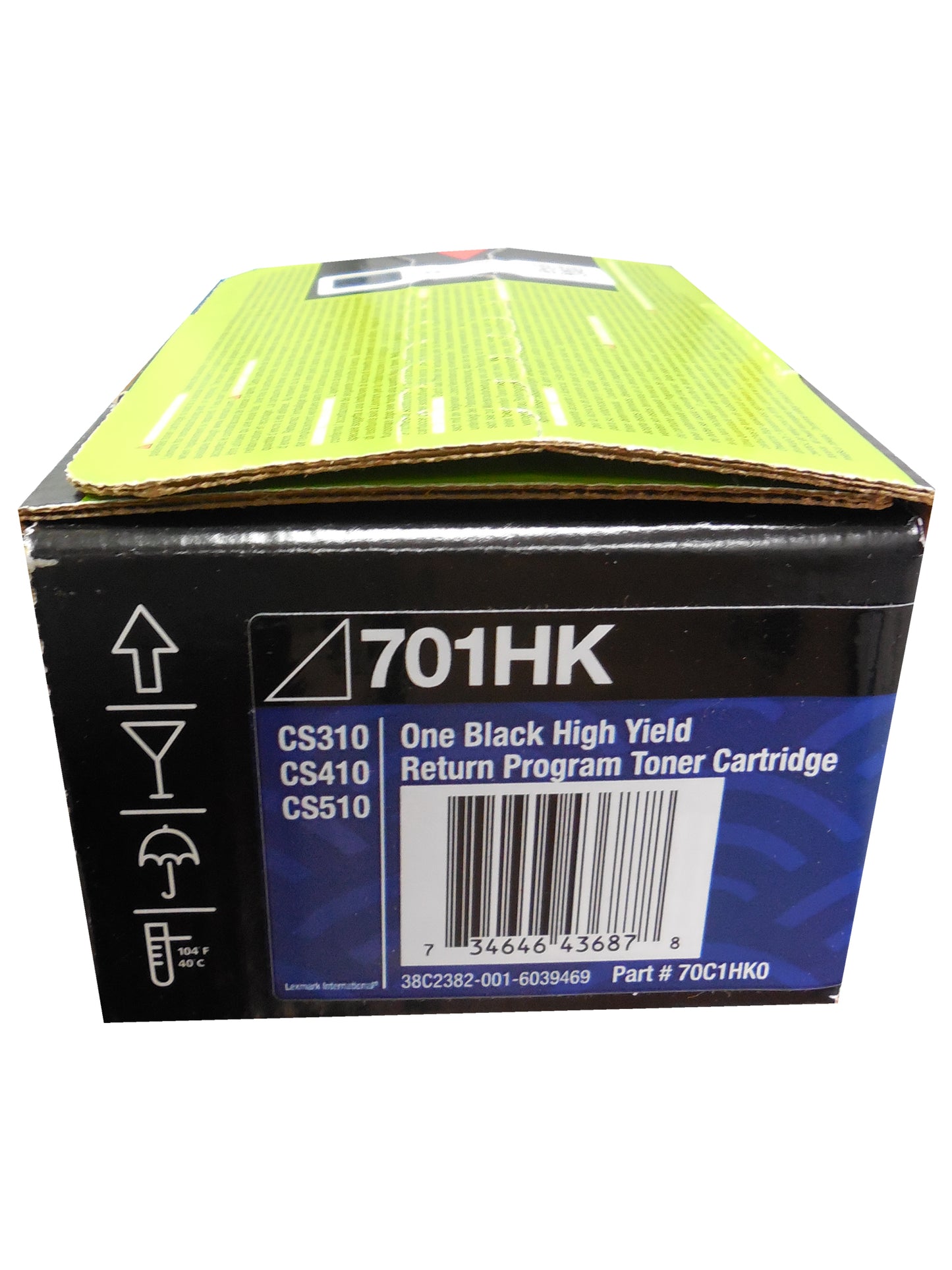 LEXMARK 70C1HK0 Black High Yield Return Program Toner 4k