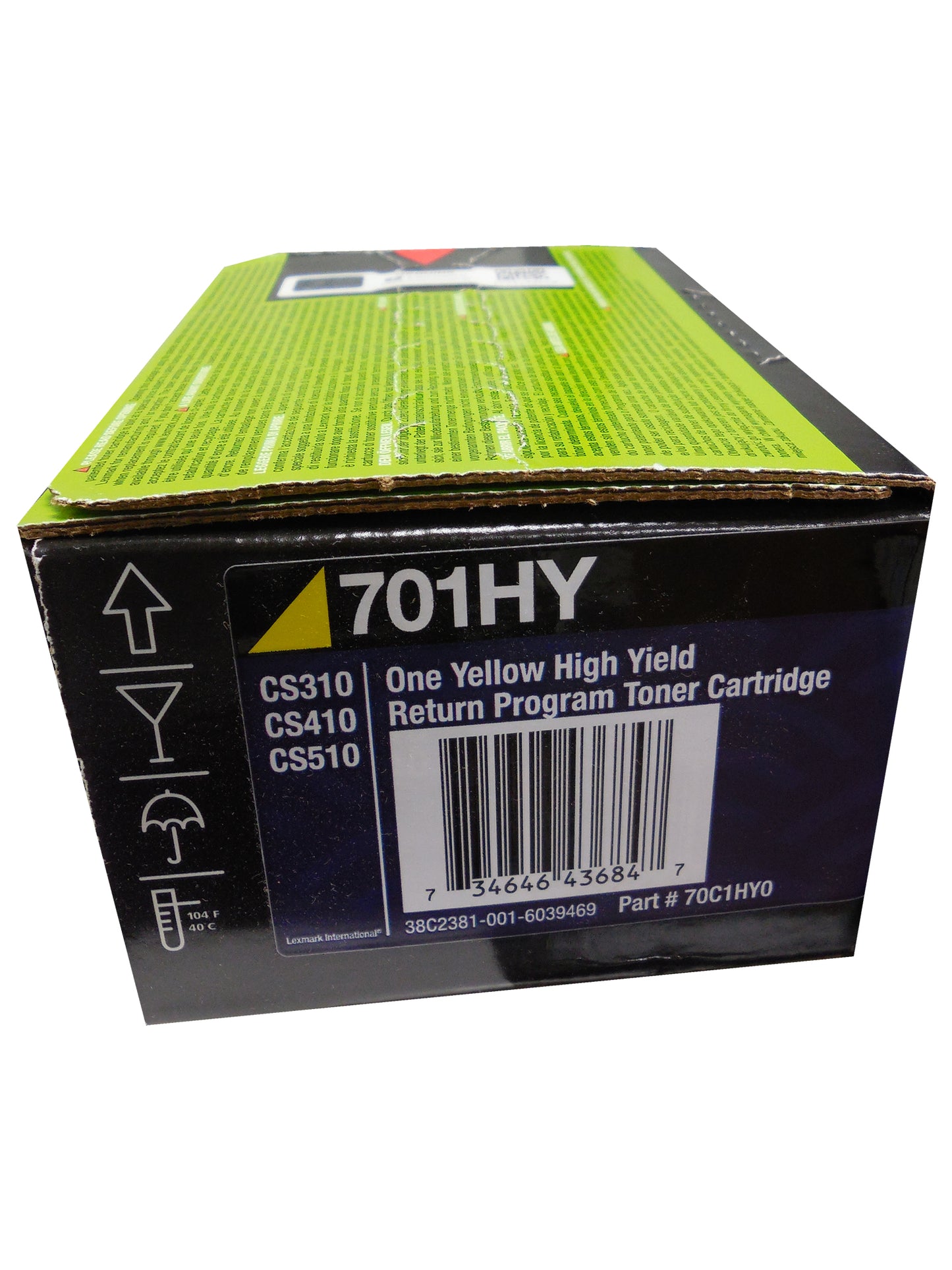 LEXMARK 70C1HY0 Yellow High Yield Return Program Toner 3k