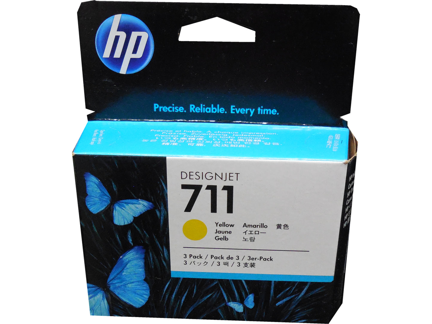 HP CZ136A (711) Yellow Ink 3-pack 29ml ea.