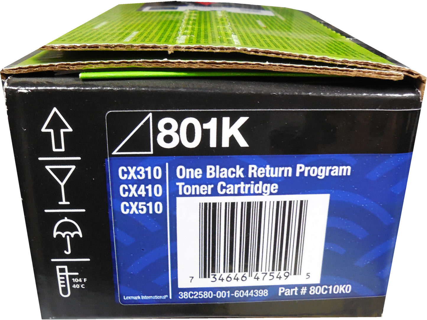 LEXMARK 80C10K0 Black Return Program Toner 1k