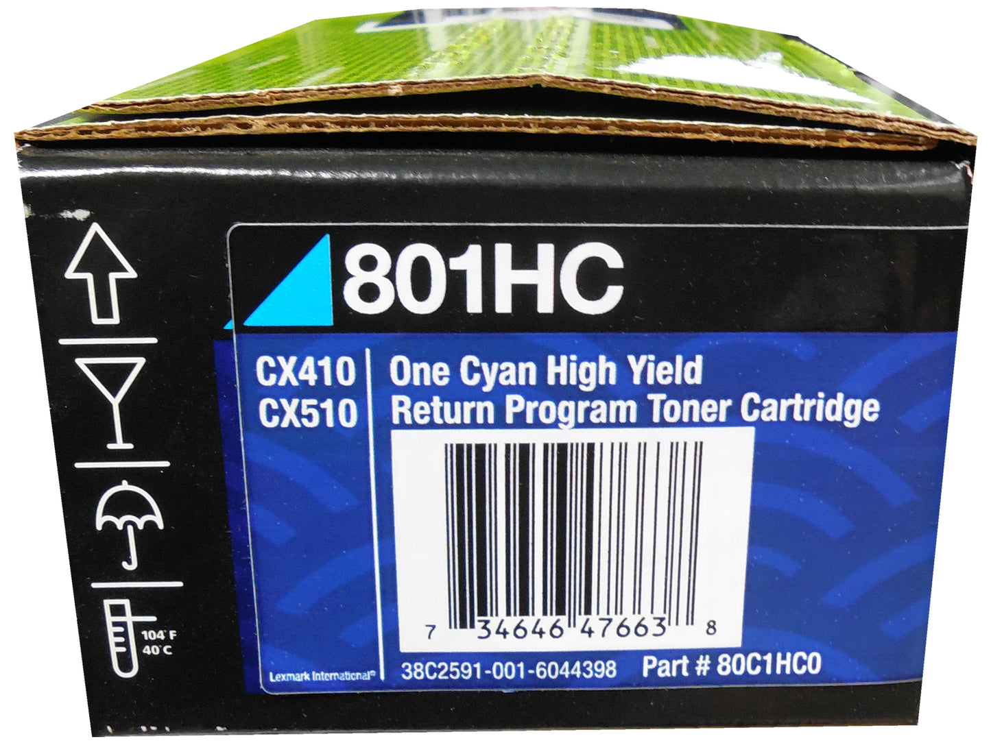 LEXMARK 80C1HC0 Cyan High Yield Toner 3k