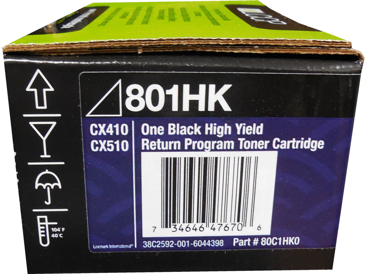 LEXMARK 80C1HK0 Black High Yield Toner 4k