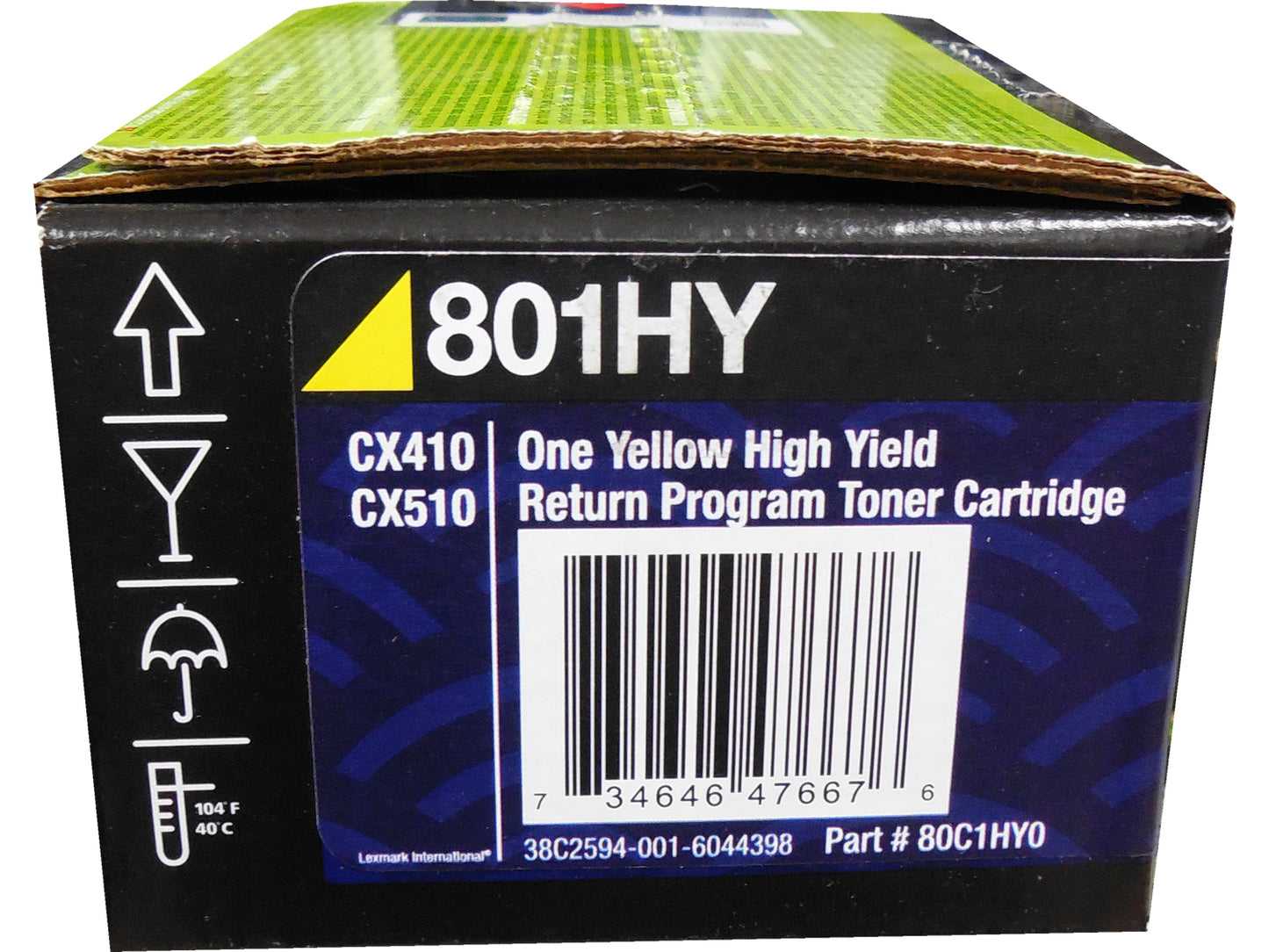 LEXMARK 80C1HY0 Yellow High Yield Toner 3k