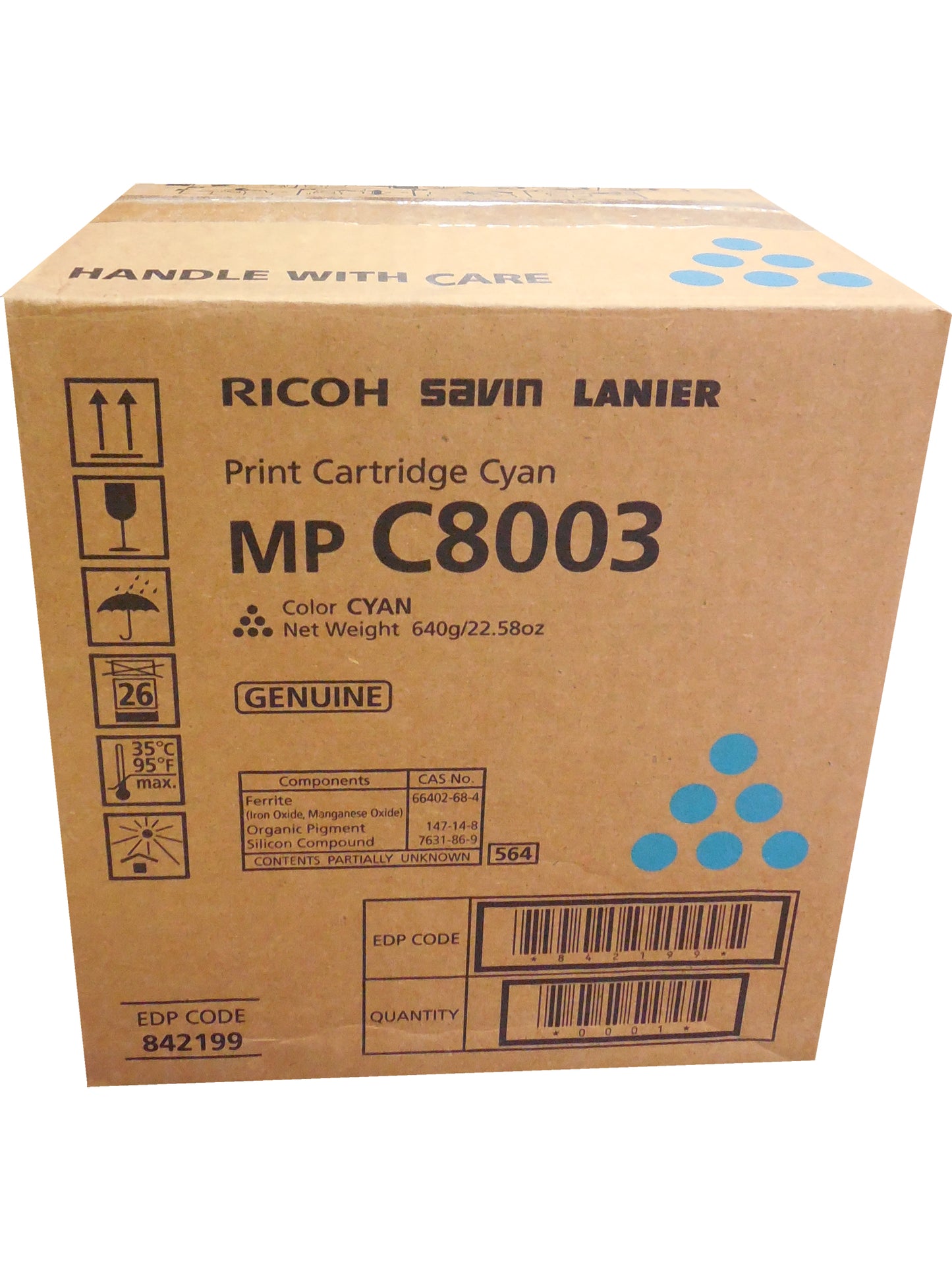 RICOH 842199 Cyan Toner Cartridge