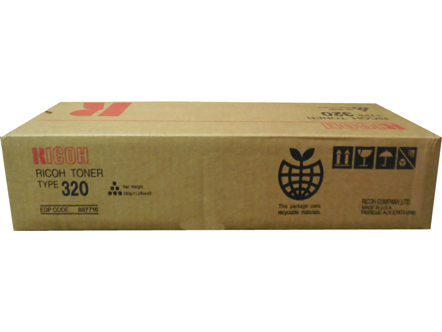 RICOH 887716 Black Toner Cartridge Type 320