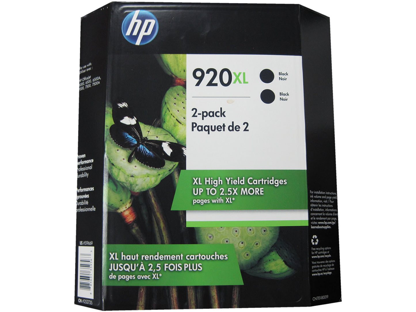HP CN701BN (920XL) Black Ink Dual Pack
