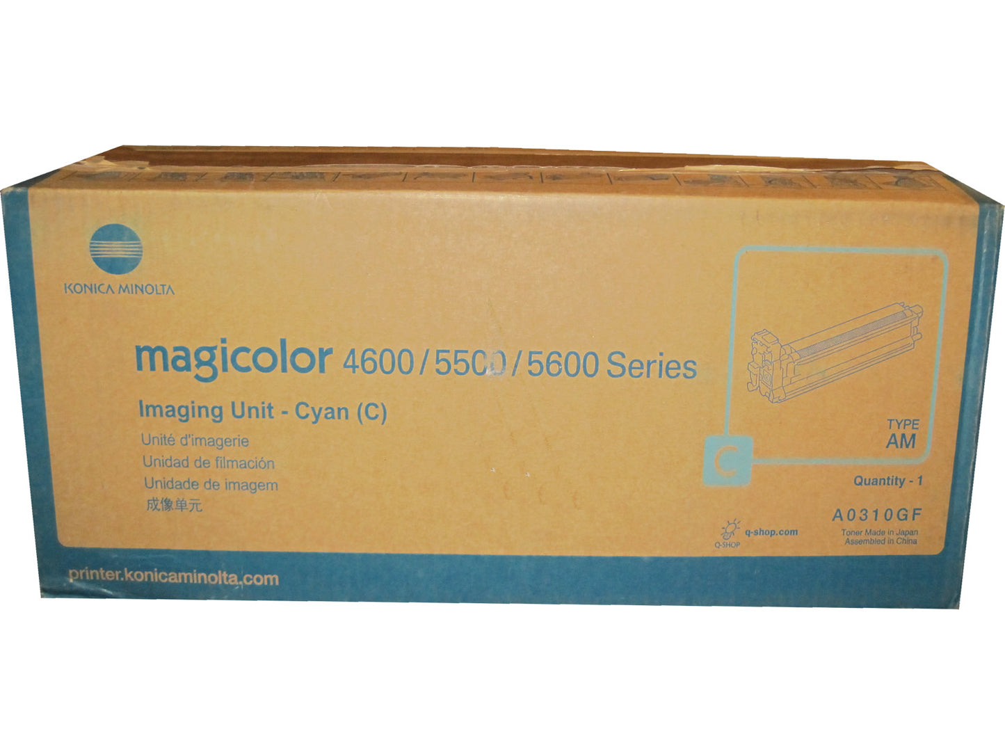 KONICA MINOLTA A0310GF Cyan Imaging Unit 6k