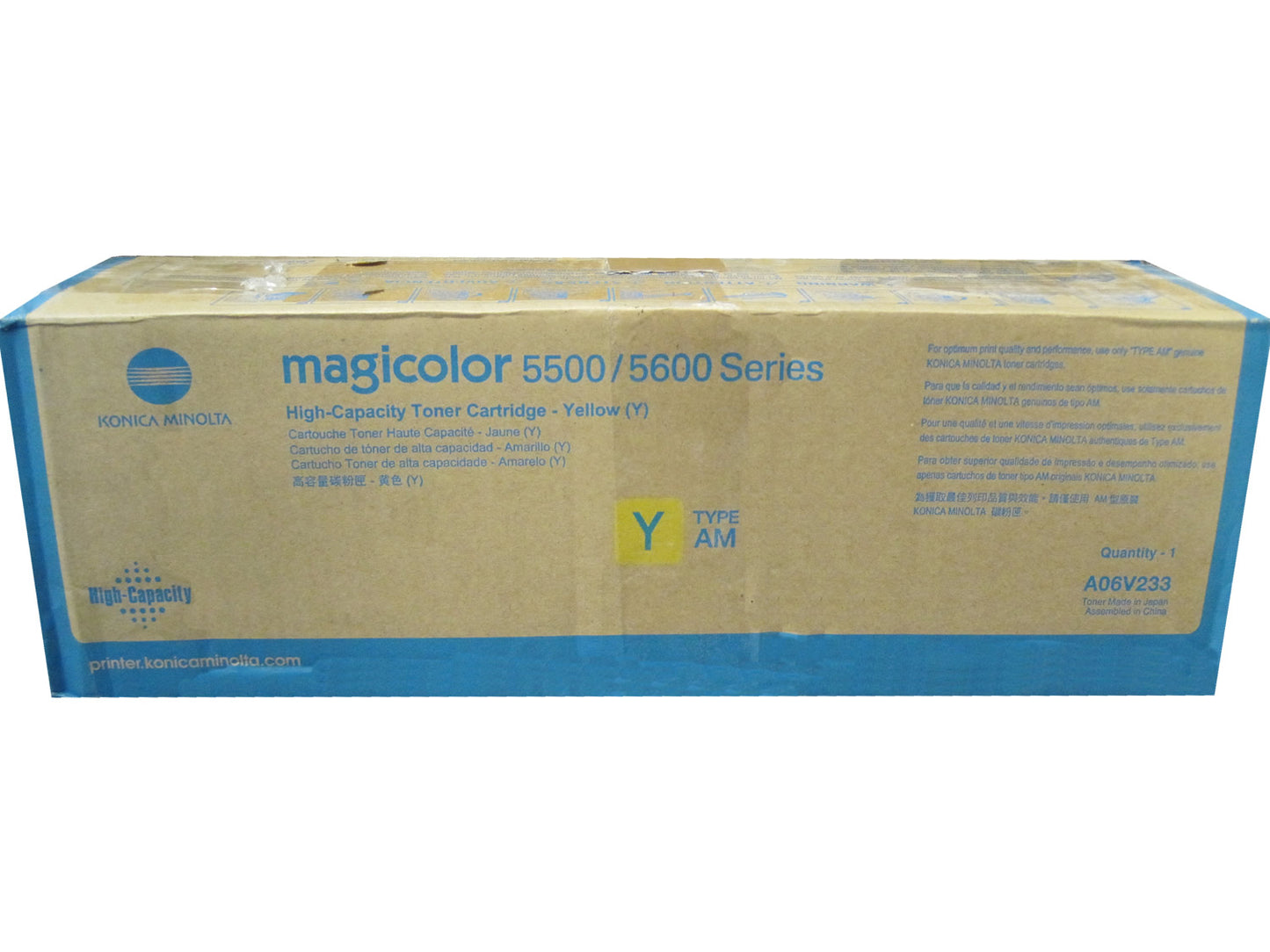 KONICA MINOLTA A06V233 Yellow High Yield Toner 12k