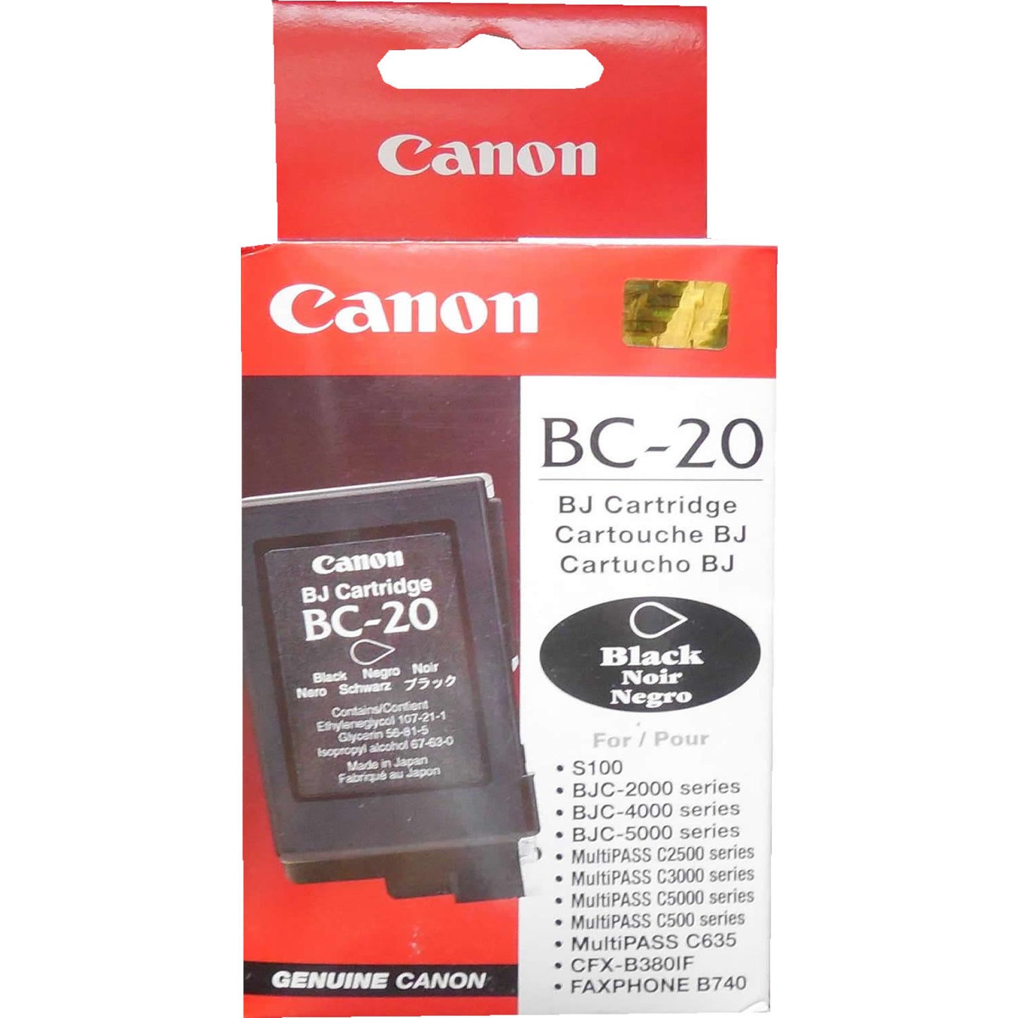 CANON BC-20 (0895A003) Black Ink Cartridge