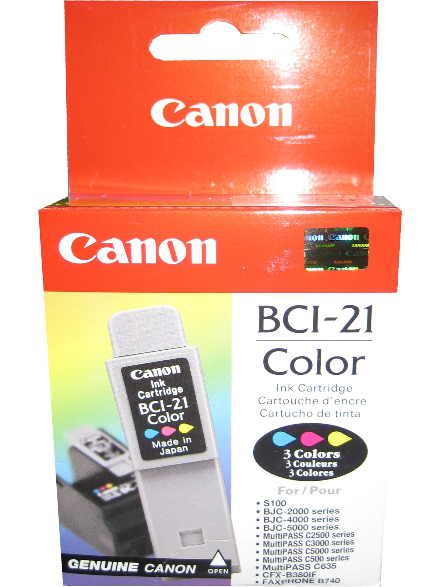 CANON BCI-21 (0955A003AA) Tri-Color Ink Cartridge