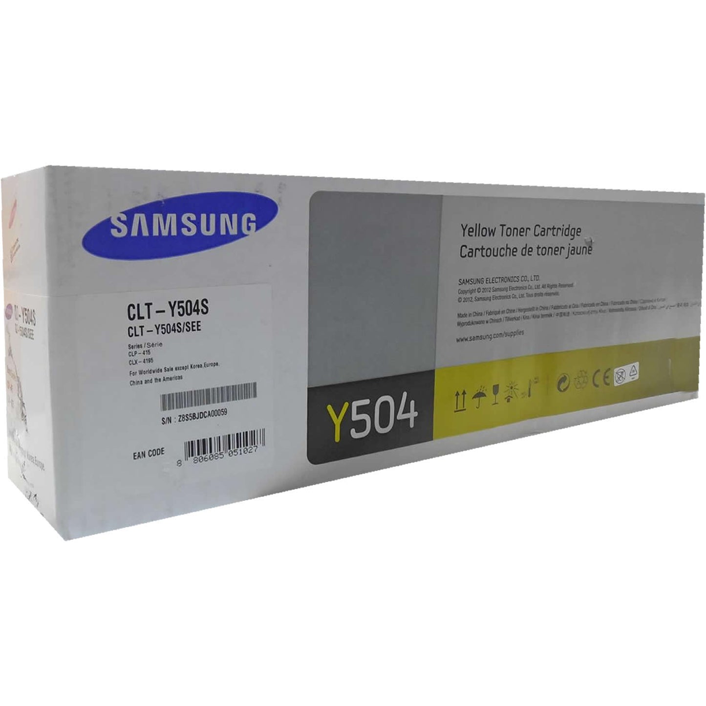 SAMSUNG CLT-Y504S Yellow Toner 1.8k