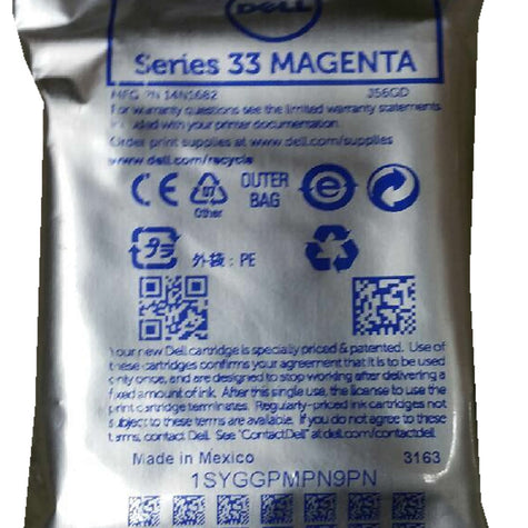 DELL J56GD (6M6FG) Series 33 Magenta Extra High Yield Ink 700p