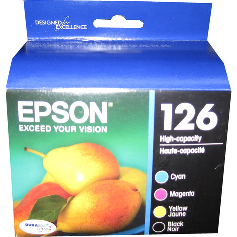 EPSON T126120-BCS (126) High Capacity Multi-Color Ink Cartridges