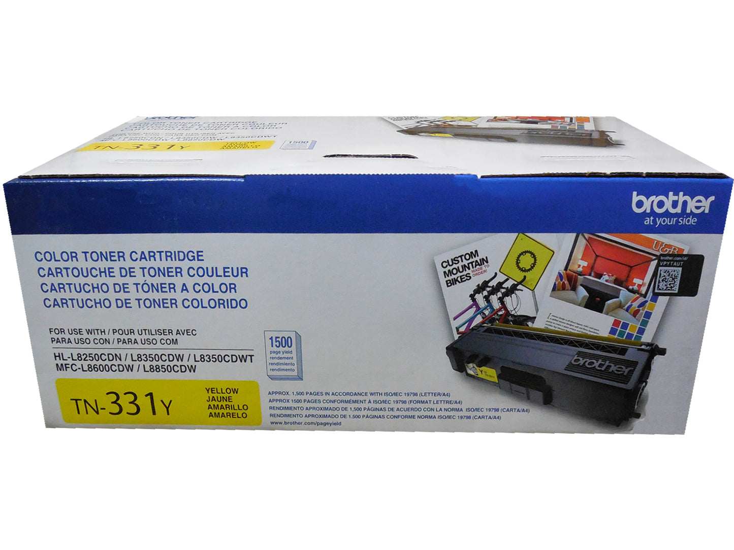BROTHER TN-331Y Yellow Toner Cartridge 1.5k