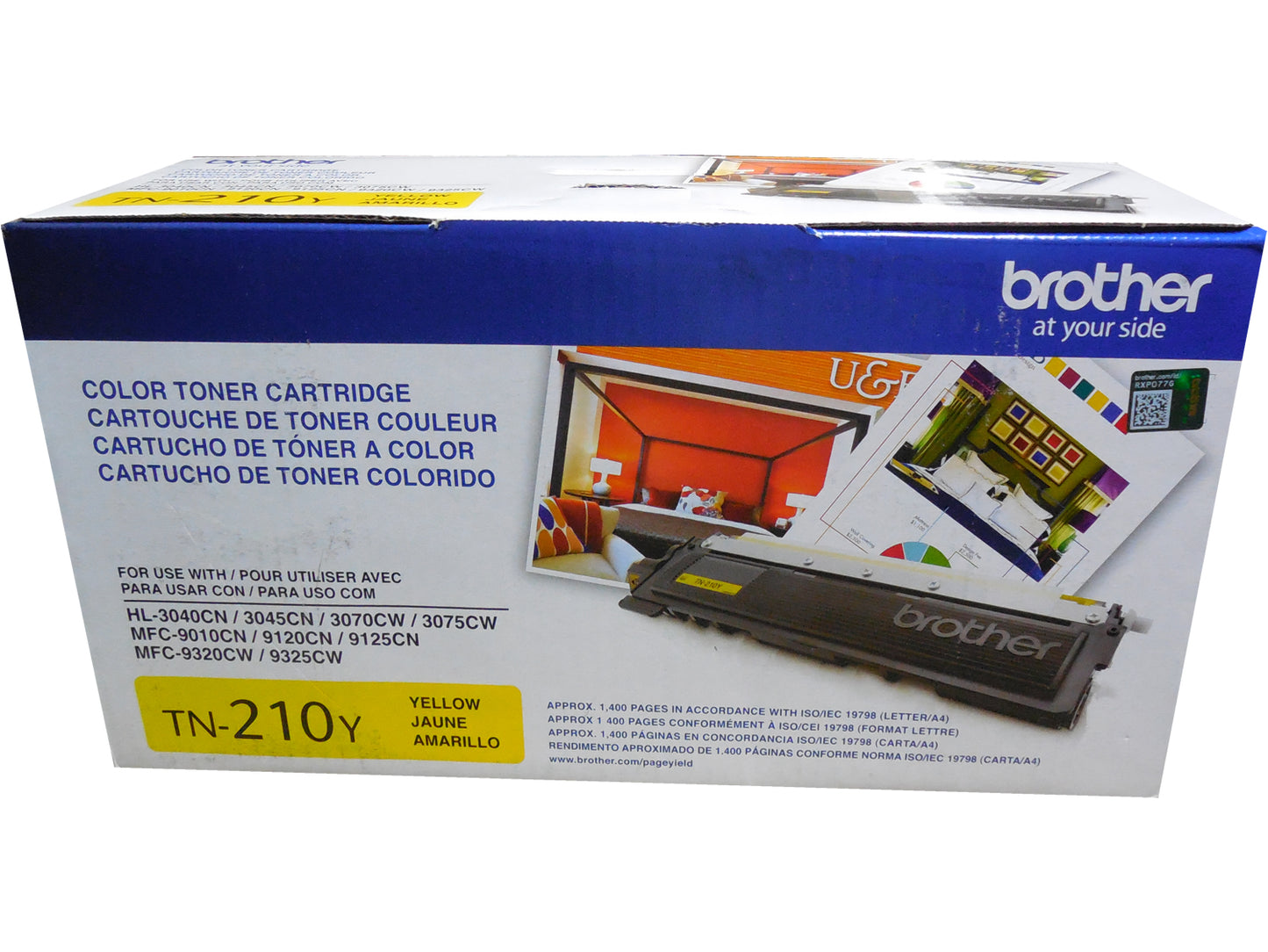 BROTHER TN-210Y Yellow Toner 1.4k