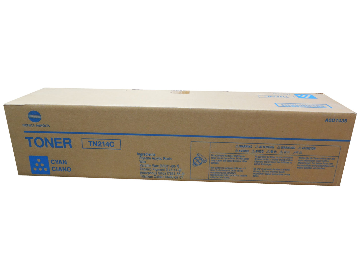 KONICA MINOLTA TN-214C (A07435) Cyan Toner 18.5k