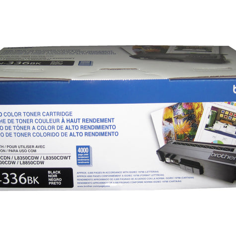BROTHER TN-336BK Black High Yield Toner Cartridge