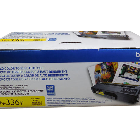 BROTHER TN-336Y Yellow High Yield Toner Cartridge