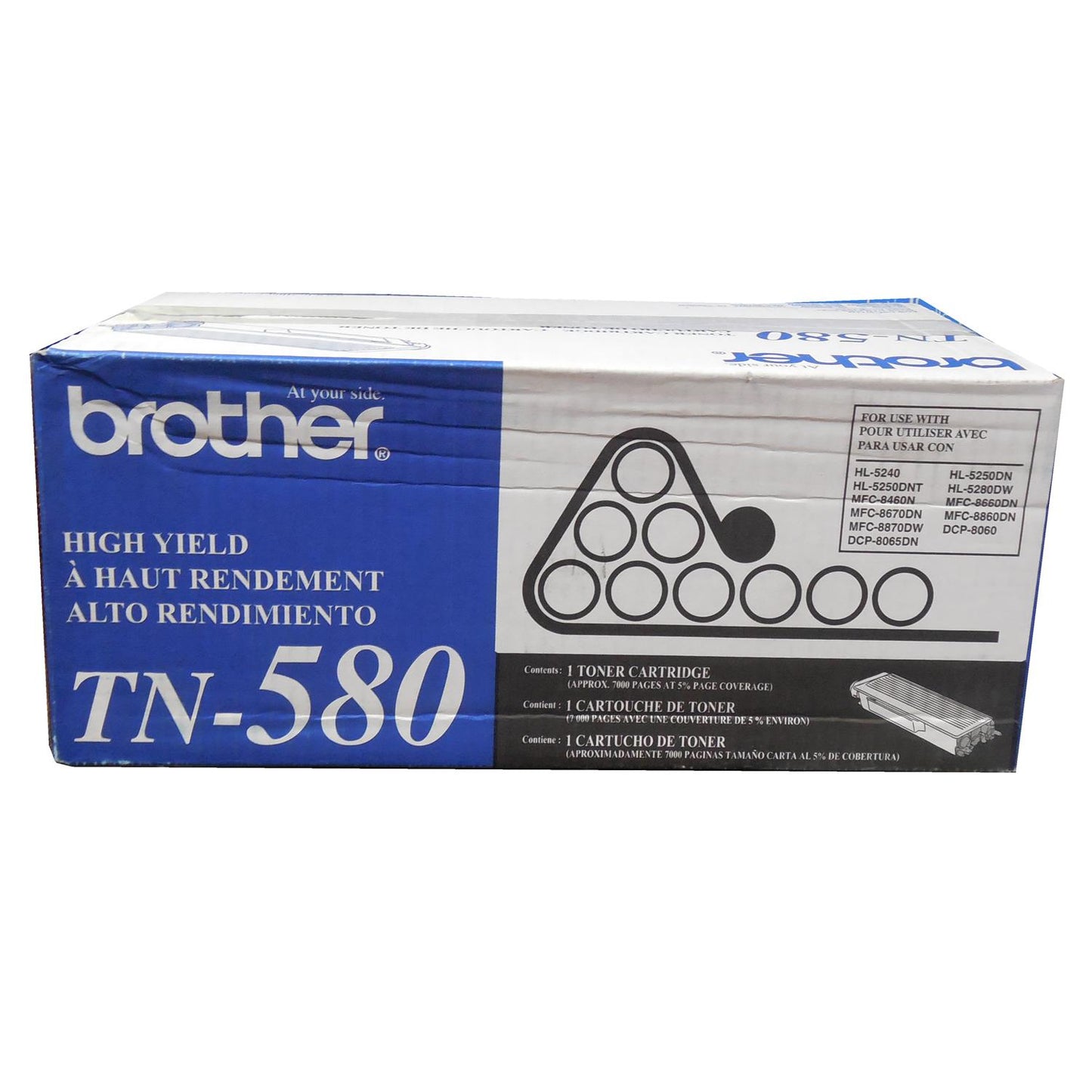 BROTHER TN-580 Black High Yield Toner 7k
