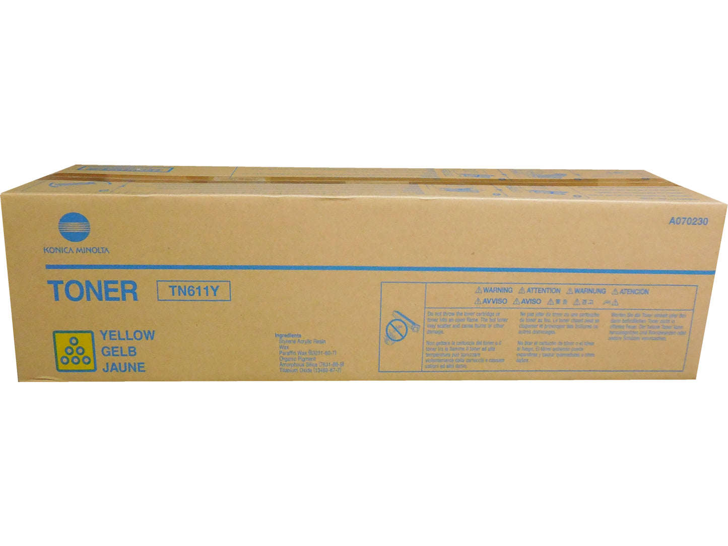 KONICA MINOLTA TN-611Y (A070230) Yellow Toner 27k