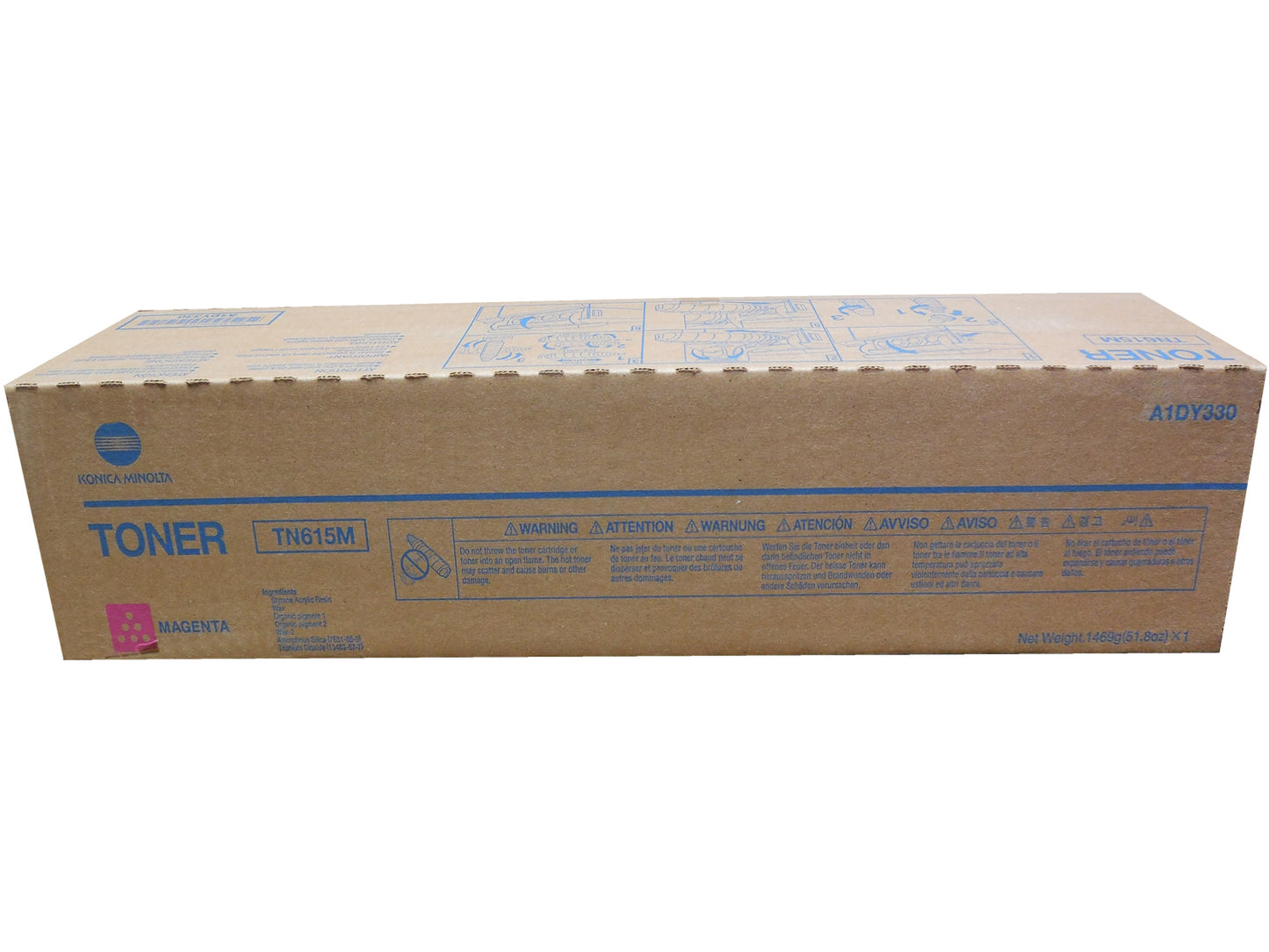 KONICA MINOLTA TN-615M (A1DY330) Magenta Toner 68k