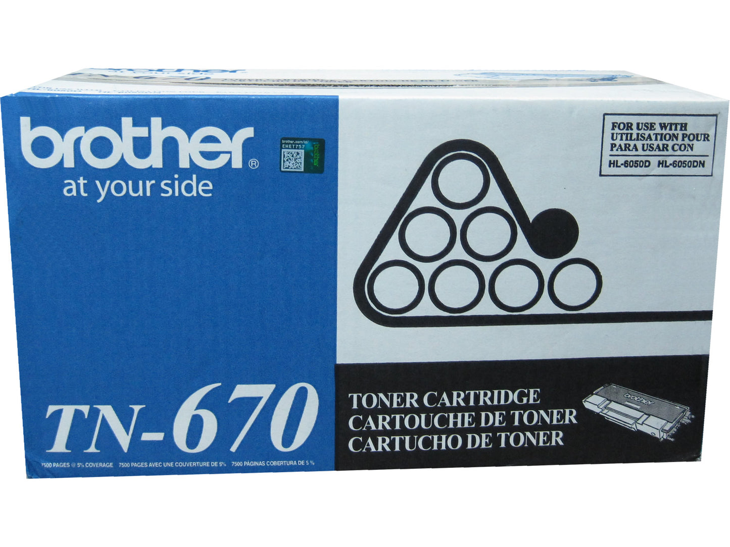BROTHER TN-670 Black High Yield Toner 7.5k