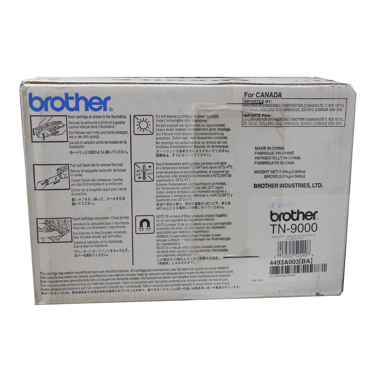 BROTHER TN-9000 Black Toner/Drum Cartridge 9k