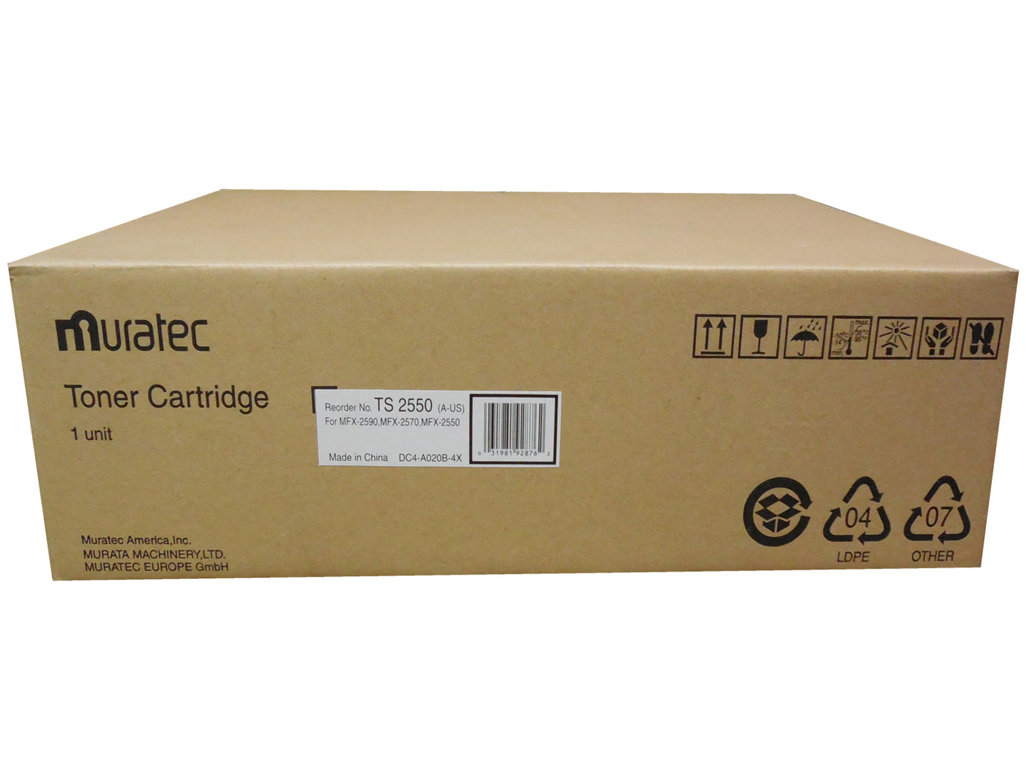 MURATEC TS-2550 Black Toner 16k