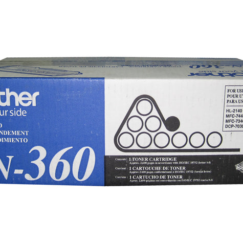 BROTHER TN-360 Black High Yield Toner 2.6k