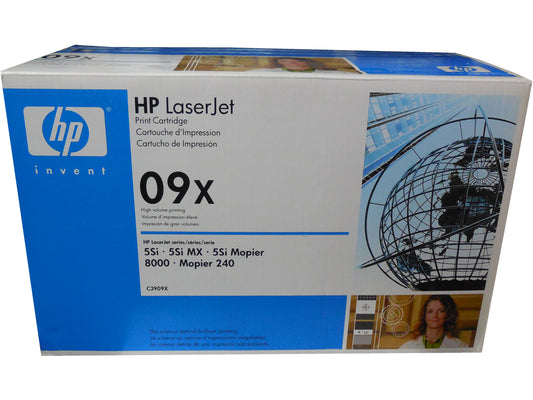 HP C3909X (09X) Black High Capacity Toner Cartridge